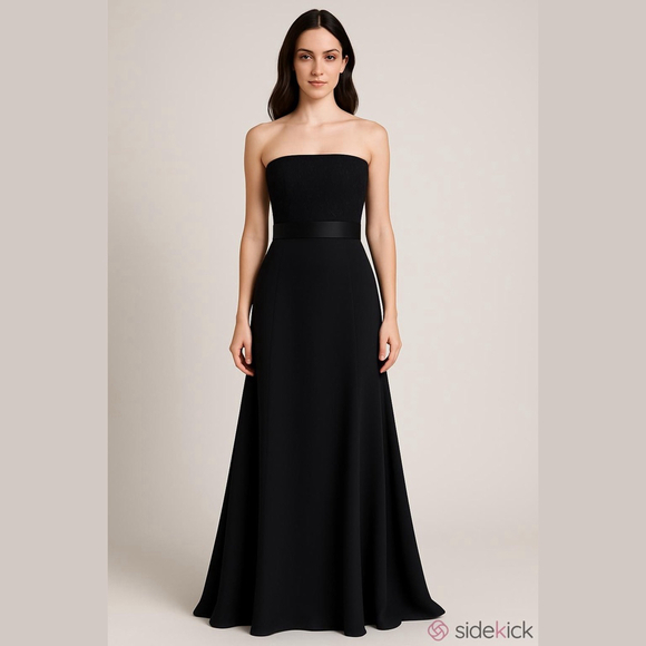 Nicole Miller Dresses & Skirts - Nicole Miller Black Strapless Evening Gown Dress Size 0 NWT